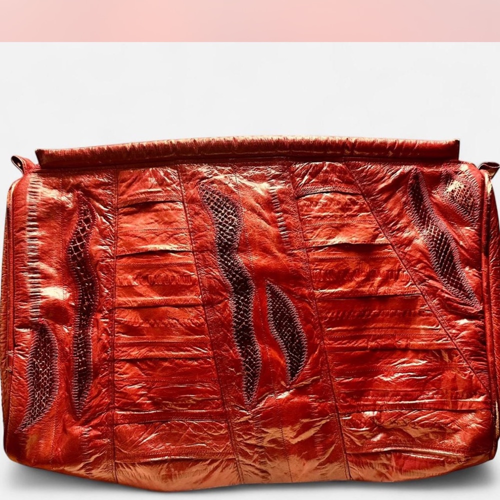 Danielle Nicole Red eel skin Clutch